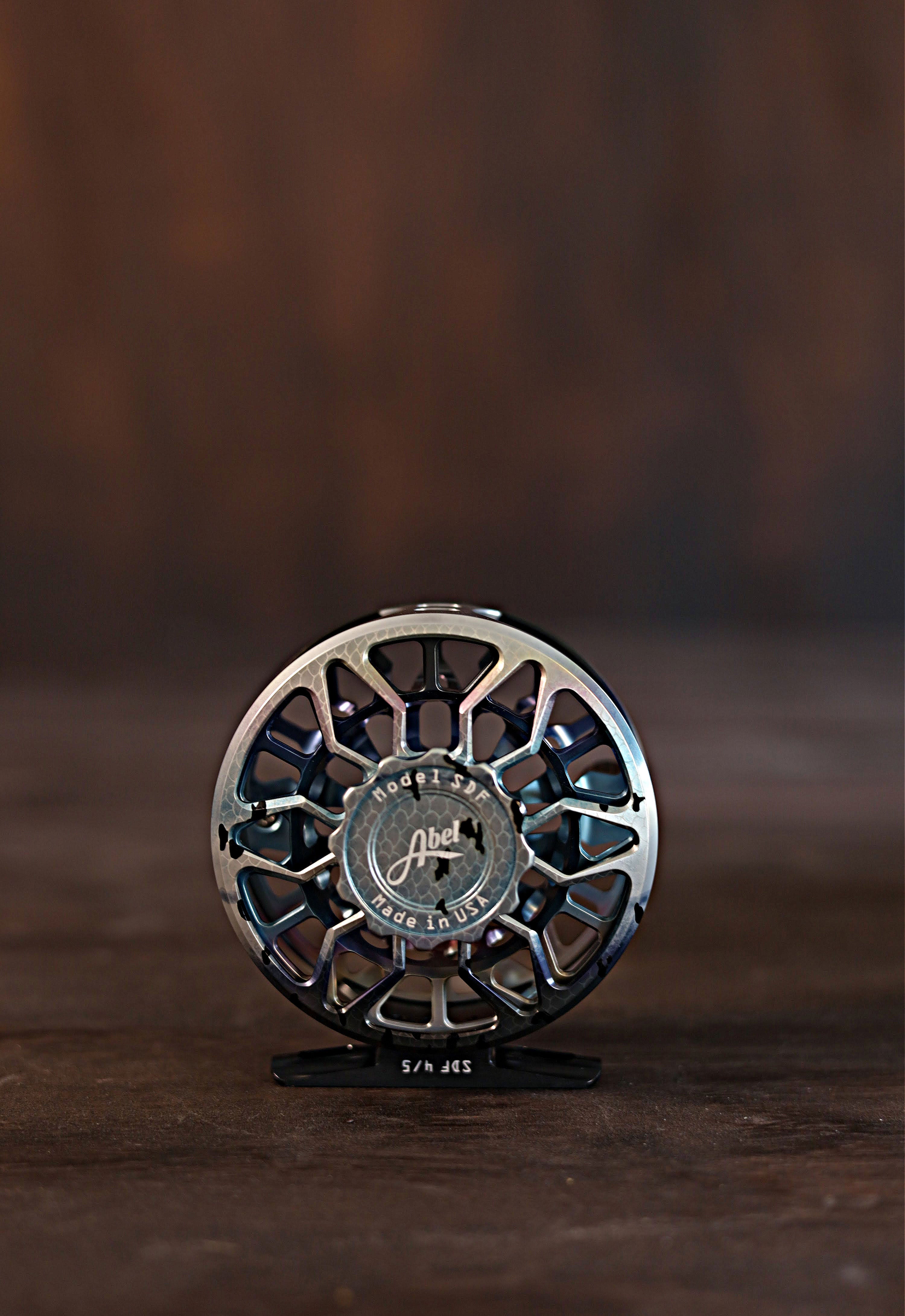 Abel SDS Fly Reel Ported Atlantic Salmon/AS Knob 9/10WT with Platinum Handle