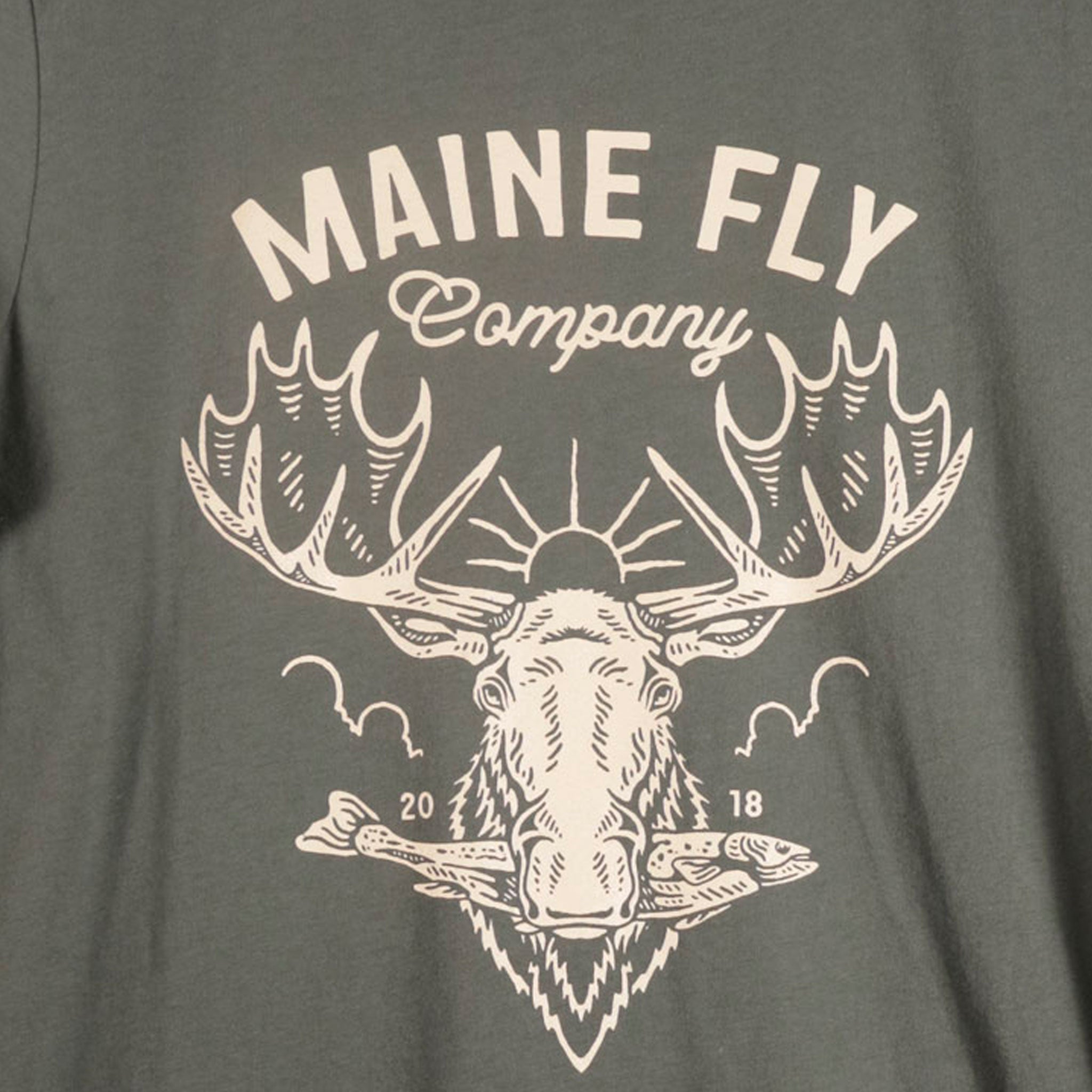 Moose & Salmon T-Shirt - Maine Fly Company