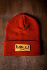 New 2023 ~ MFC Leather Patch Beanie - Maine Fly Company Thumbnail