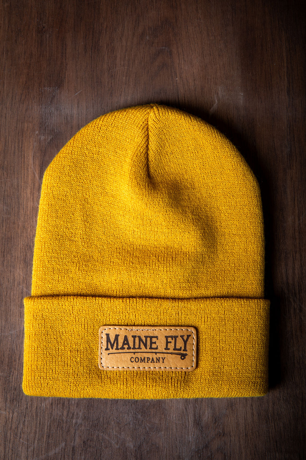 New 2023 ~ MFC Leather Patch Beanie - Maine Fly Company