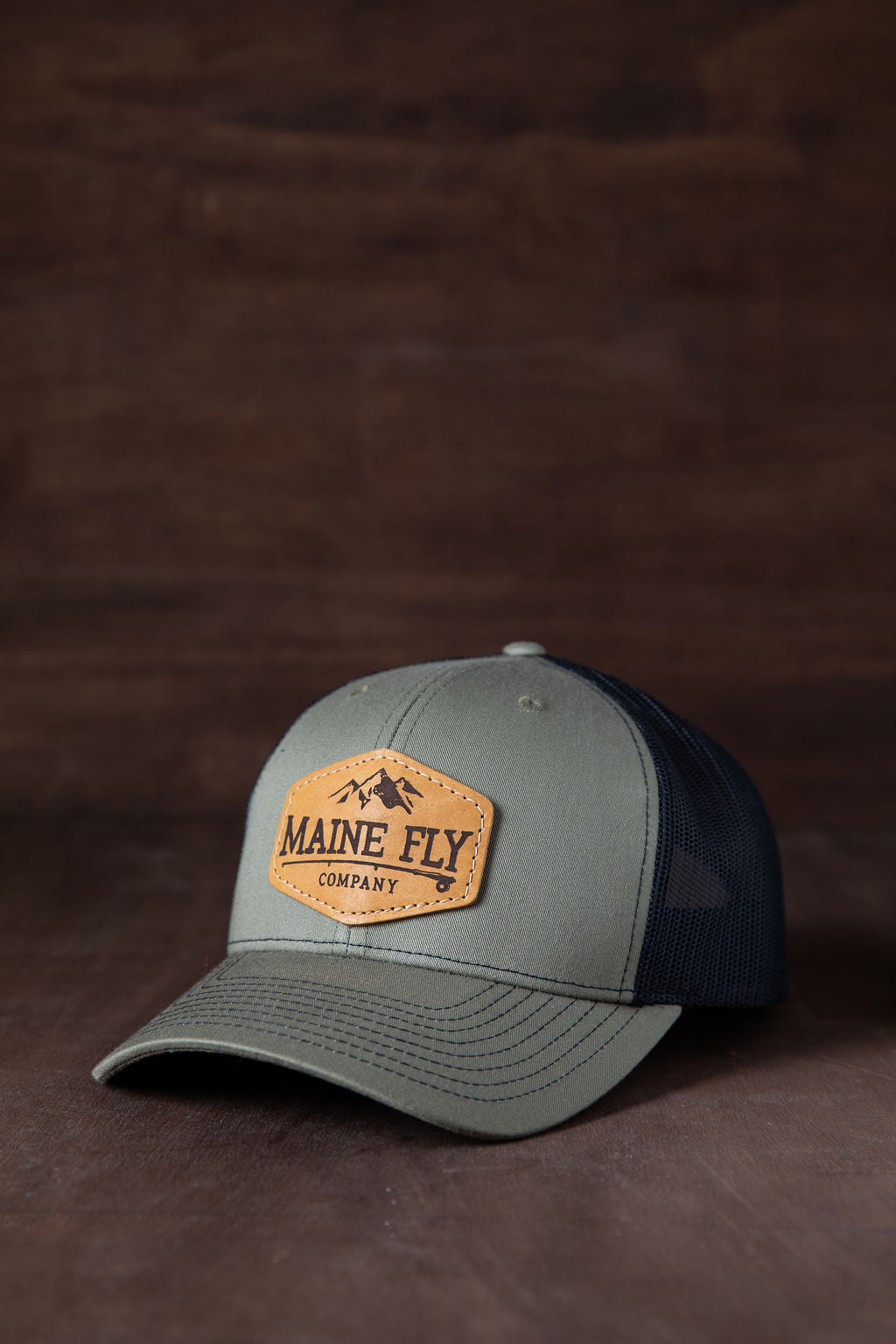 Maine Fly Co Leather Patch Hat - Maine Fly Company