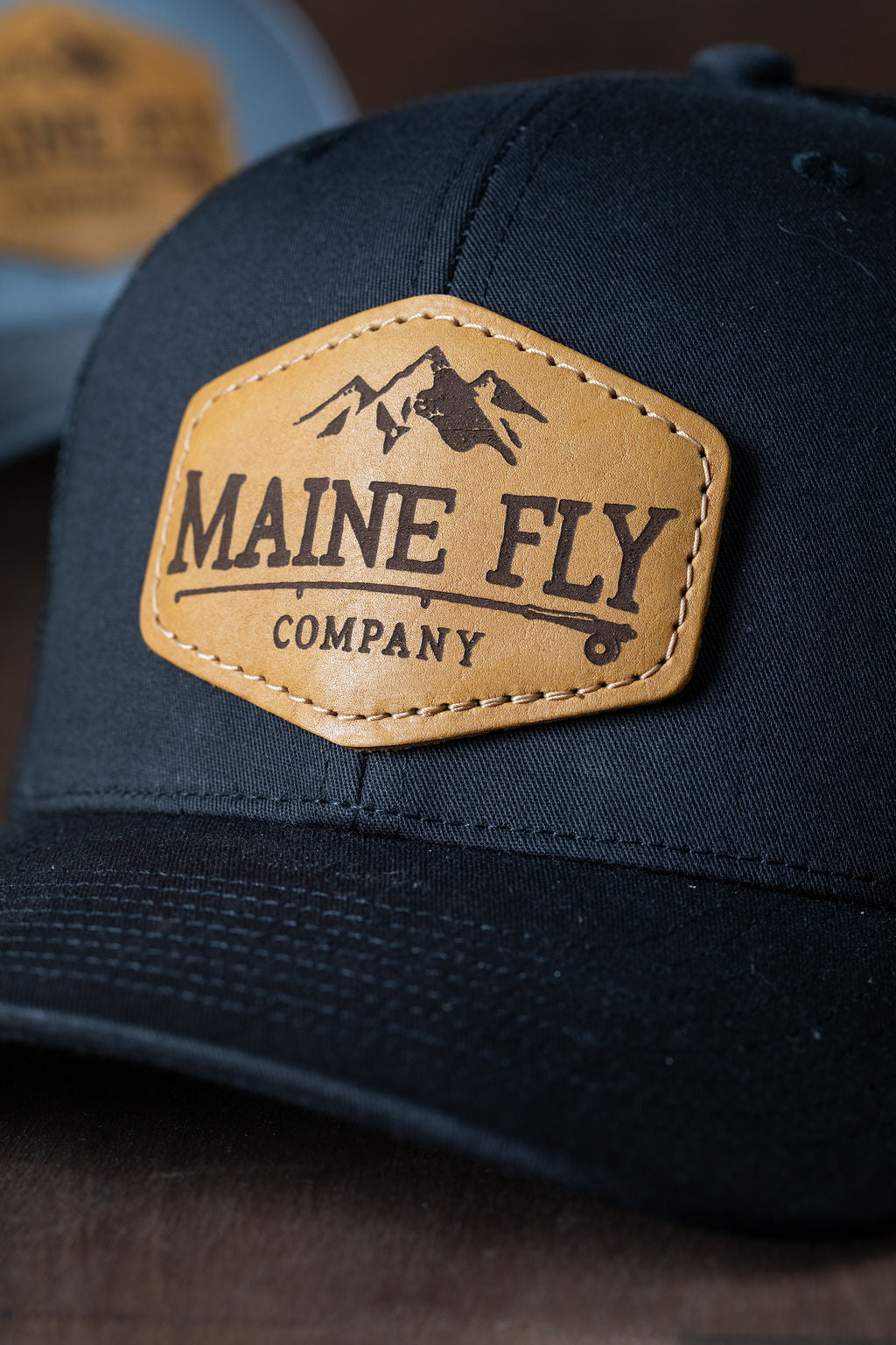 Maine Fly Co Leather Patch Hat - Maine Fly Company