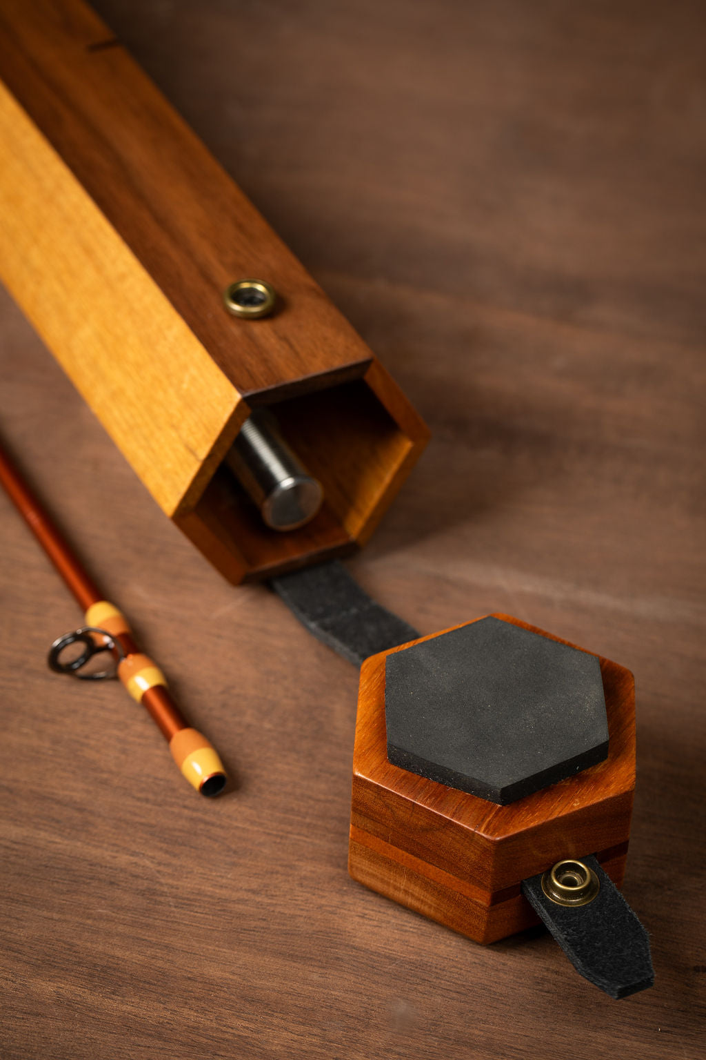 Handcrafted Hardwood Rod Tubes