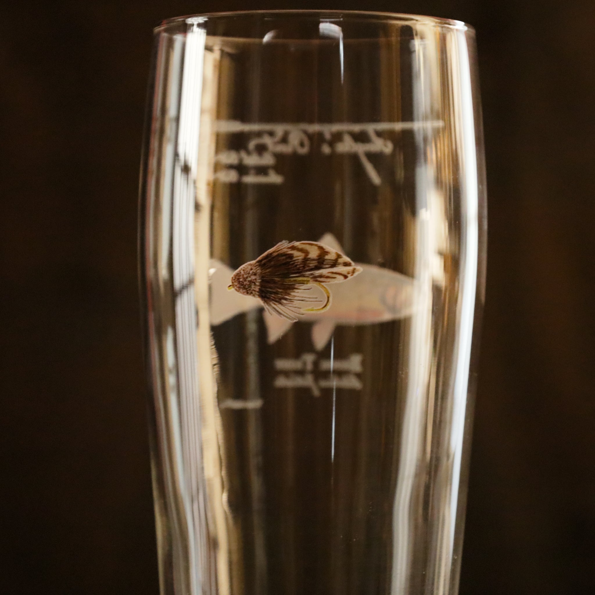 Anglers Pint Glass- (4 to choose from)