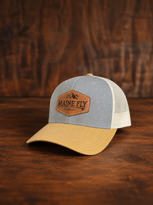 Maine Fly Co - Leather Patch Hat - Maine Fly Company