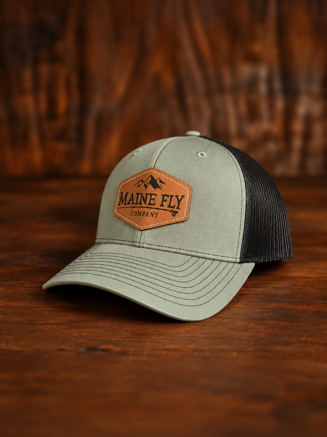 Maine Fly Co - Leather Patch Hat - Maine Fly Company