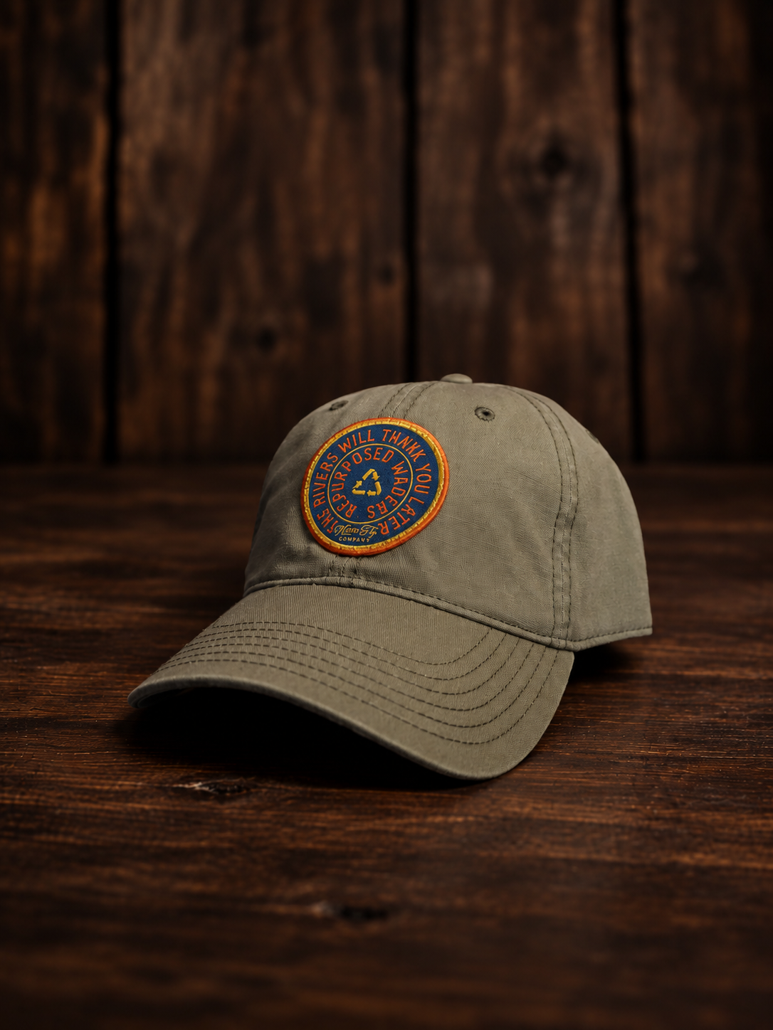 Repurposed Waders - Recycled Dad Cap - Maine Fly Company