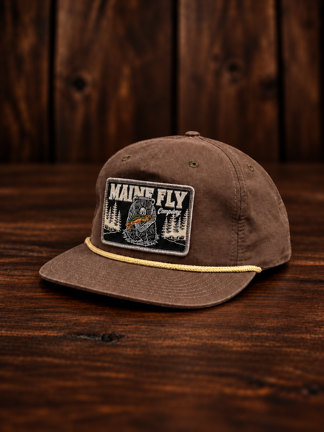 Black Bear Brook Trout Rope Hat - Maine Fly Company