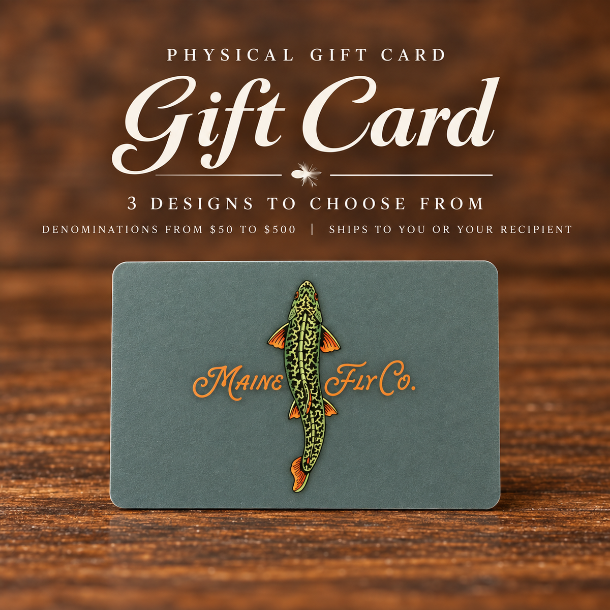 Gift Card (Plastic) - Maine Fly Company