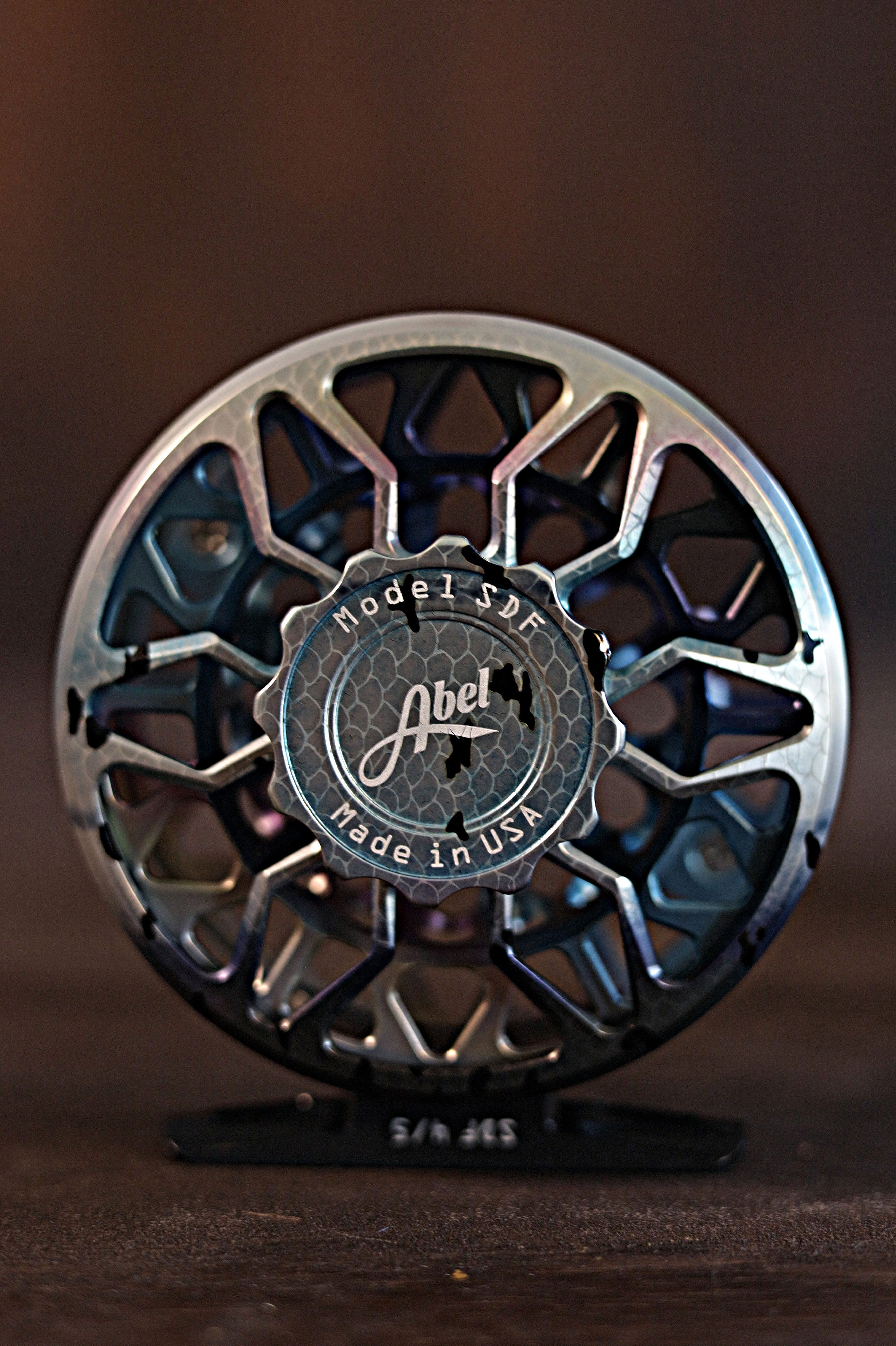 Abel SDS Fly Reel Ported Atlantic Salmon/AS Knob 9/10WT with Platinum Handle