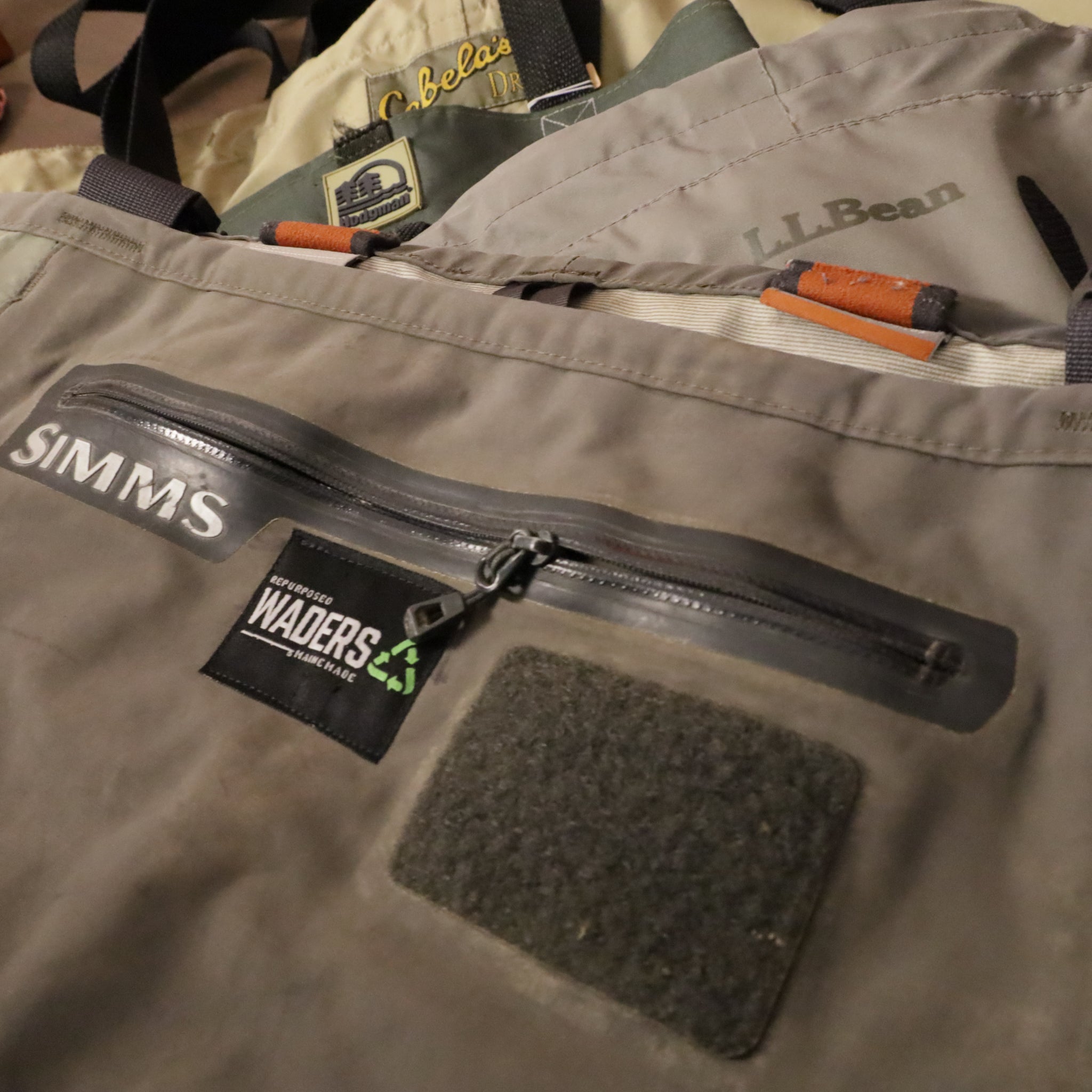Repurposed Waders- The Catch-All Tote Bag