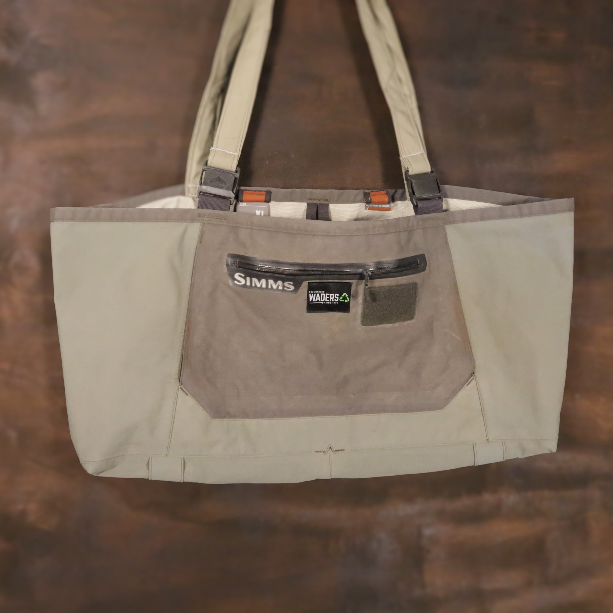 Repurposed Waders- The Catch-All Tote Bag