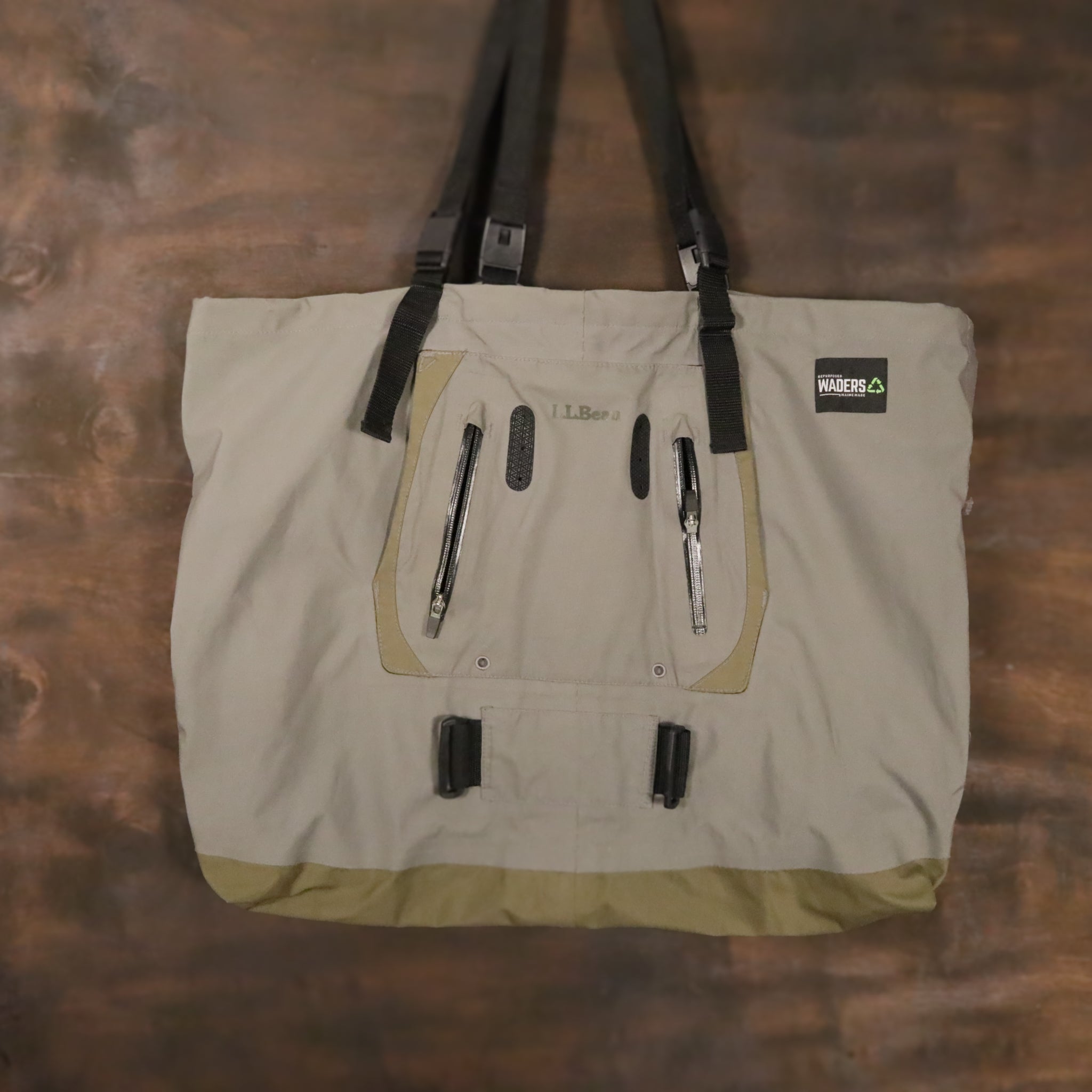 Repurposed Waders- The Catch-All Tote Bag