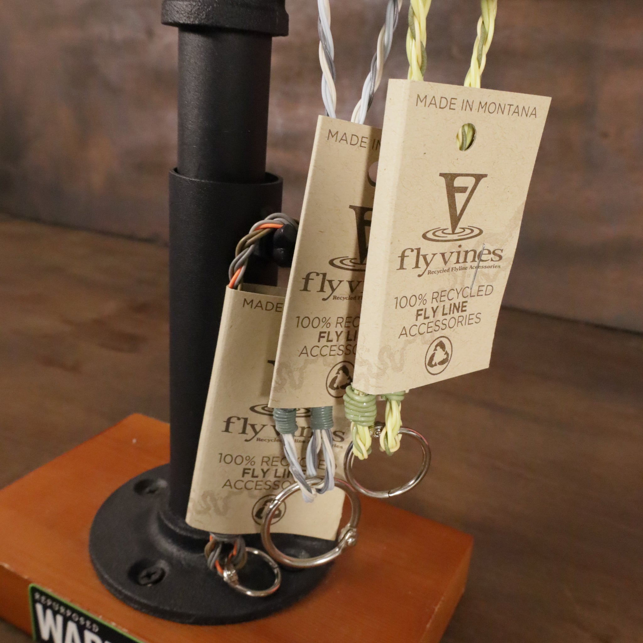 Flyvines Recycled Fly Line Key Chain - Maine Fly Company