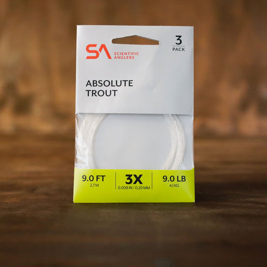 Scientific Angler Absolute Trout Leader 3-pack