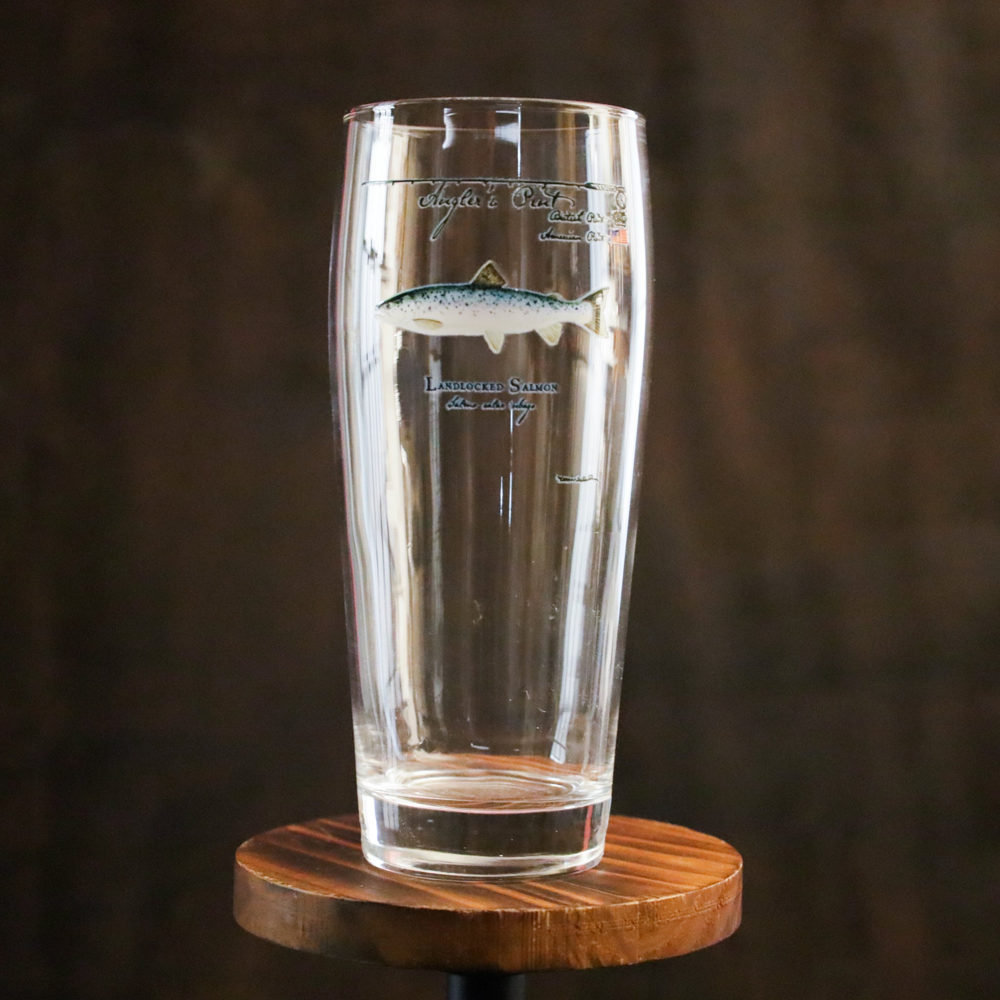 Anglers Pint Glass- (4 to choose from)