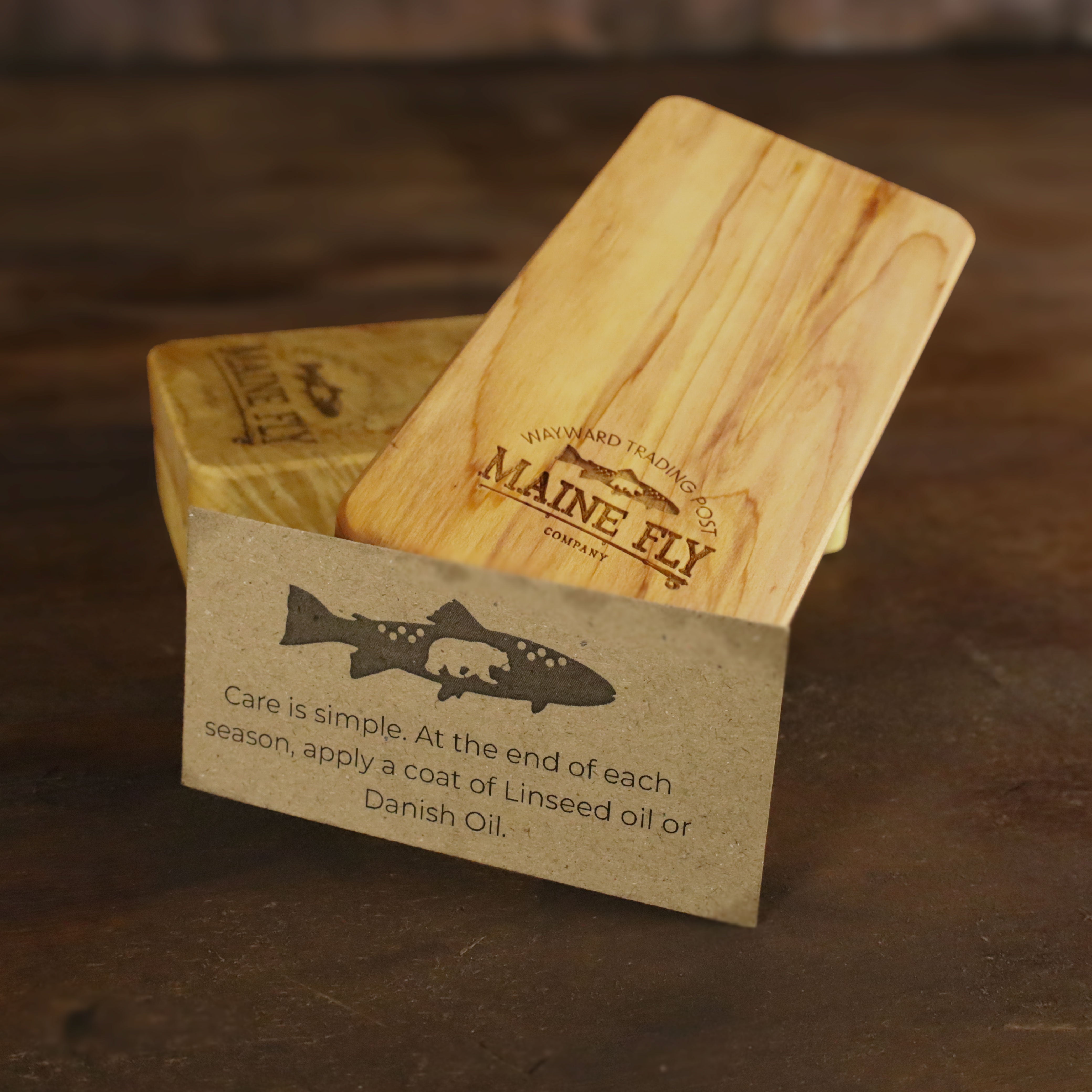Handcrafted Wooden Fly Box - Maine Fly Company