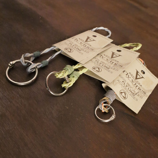 Flyvines Recycled Fly Line Key Chain - Maine Fly Company