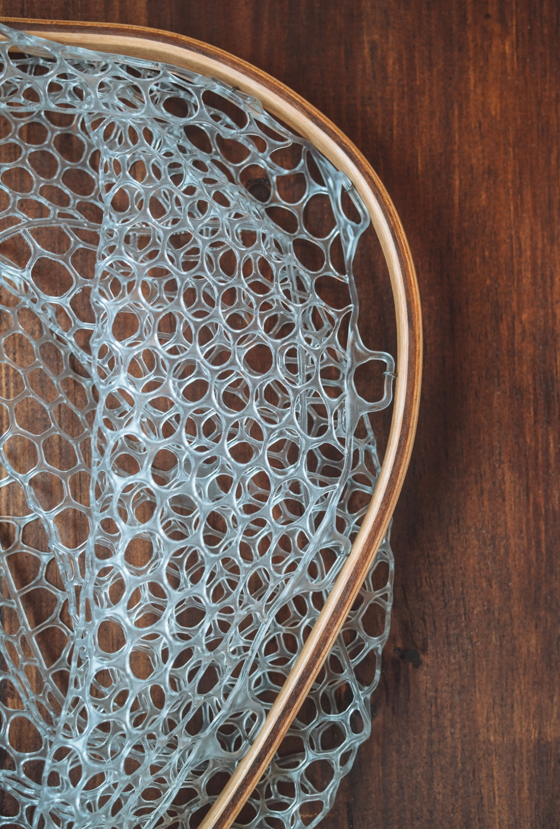 Medium sized, Custom Wooden Landing Net with Beautiful Burl - Nets