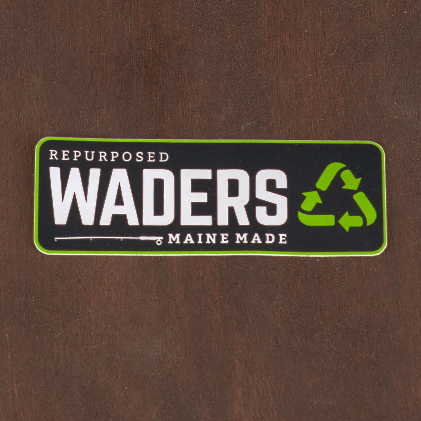 Repurposed Waders Sticker - Maine Fly Company