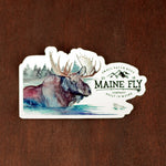 Moose Wading Sticker - Maine Fly Company Thumbnail