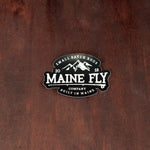 Classic Maine Fly Company logo sticker - Black - Maine Fly Company Thumbnail