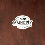 Classic Maine Fly Company Logo Sticker - White - Maine Fly Company Thumbnail