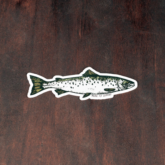 Landlocked Salmon Sticker - Maine Fly Company